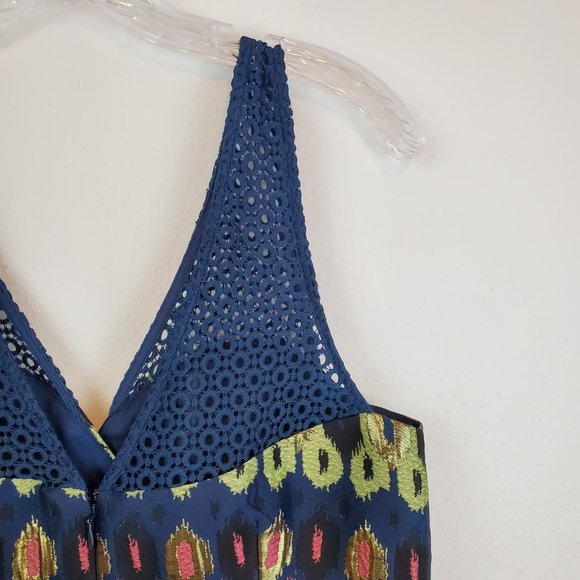 Anthro HD in Paris Yana Jacquard Peplum top (430) - Picture 7 of 11